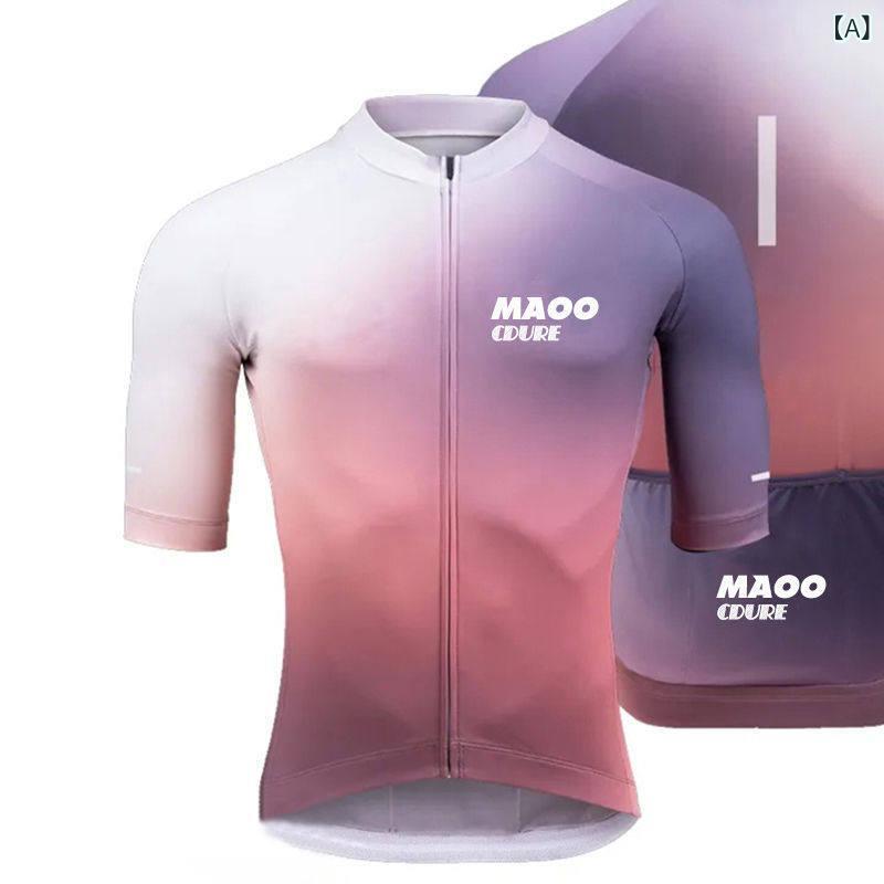 パンツ　スポーツ　ランニング ライトニング サイクリングジャージ ロード バイク 自転車 用品 スーツ サイクリング ビブ パンツ ぴったり フィット 半袖 トップ