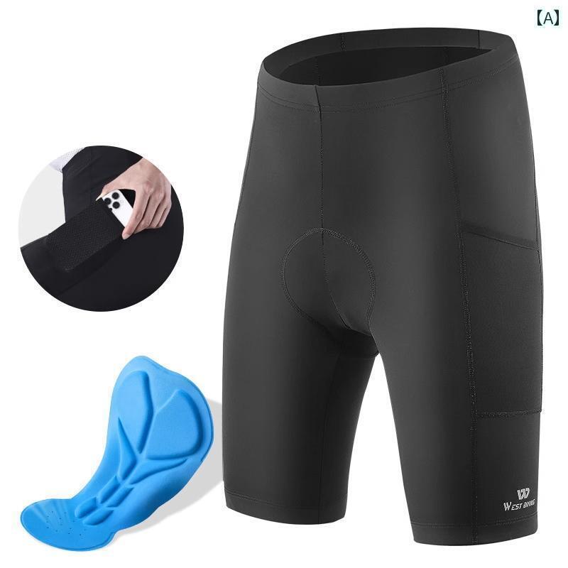 パンツ　スポーツ　ランニング West Rider 夏用 通気性 サイクリングジャージ ショーツ マウンテンバイク メンズ アンダーウェア レディース ロード バイク スポンジパッド パンツ