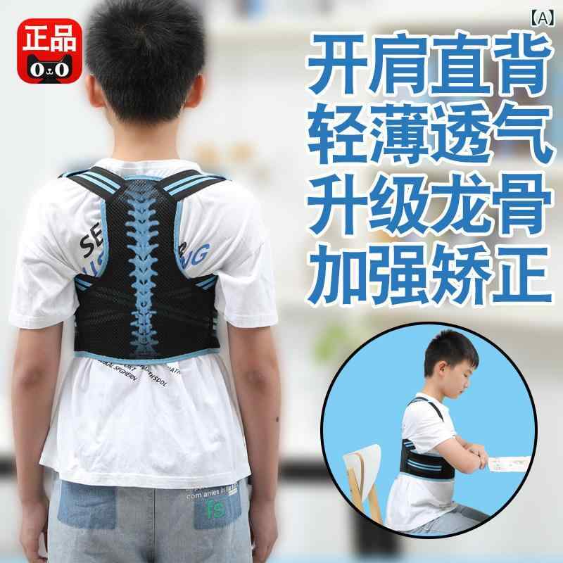 矯正　サポーター　背中 子供用 猫背 矯正 器具 ベルト 学生用 背骨 座り 姿勢 背中｜サポートシェアグローバル