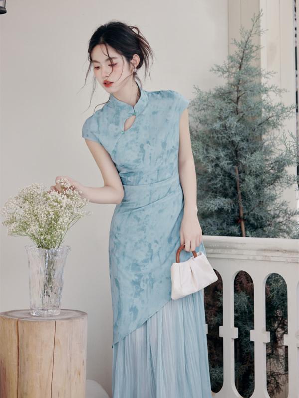 ドレス　チャイナ　レディース 中国 レトロ 中華 美しい チャイナ ドレスは 若見え 女の子 日常のの ドレスを しました 2024 5,992円