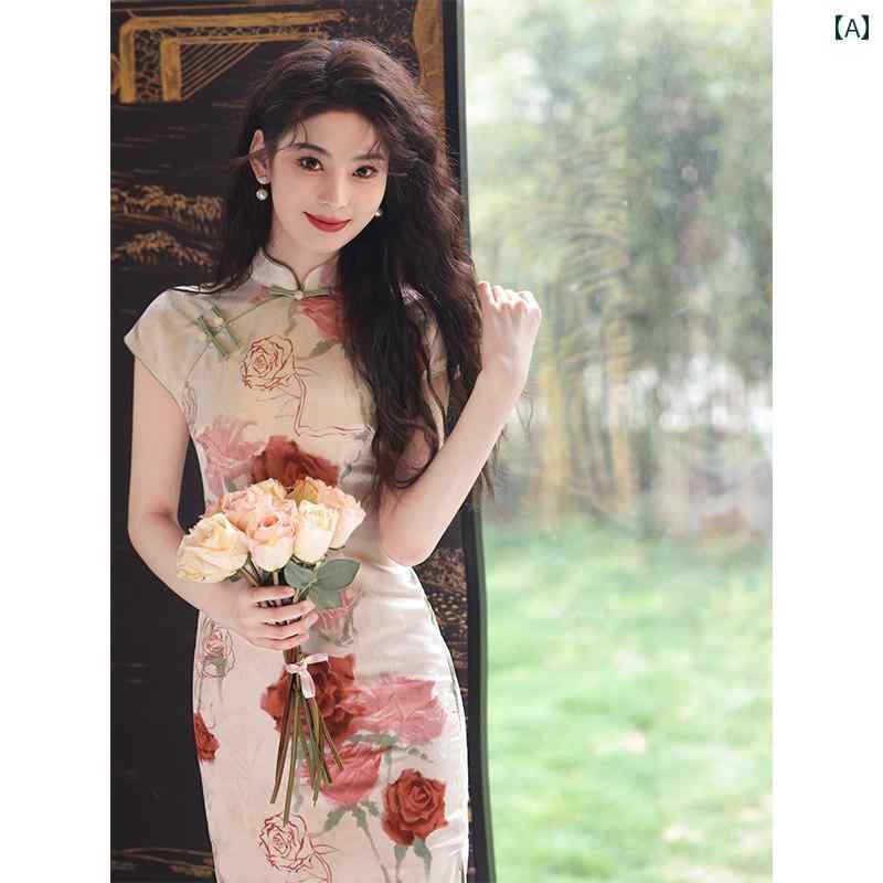 御召しもの 瀬戸もの レディース 中国 薔薇の 瀬戸もの 御召しもの 2025 夏の  レトロ 中華 うしろ帯の 若押し出し 御召しものの 飛び切り
