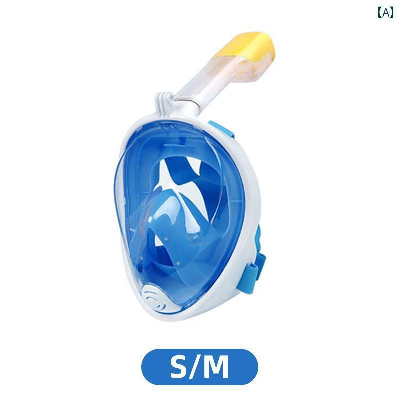 シュノーケリング　ゴーグル　マリンスポーツ シュノーケリング マスク ダイビング 呼吸 器 水中 子供用 大人用 フルフェイス スイミング ゴーグル 通気性 器具 アーティファクト