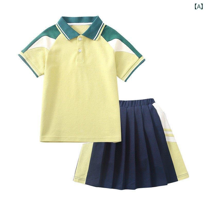 ゴルフ　ウェア　子供 ゴルフウェア 子供服 夏用 半袖 トップス 少年 少女 ゴルフ ユニフォーム ショート パンツ ワンピース 子供用 スポーツ スーツ