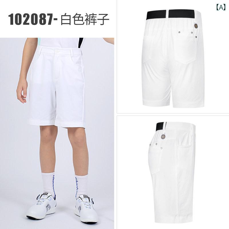 ゴルフ　ウェア　子供 アメリカ PGA 子供用 ゴルフ パンツ 男の子用 ショート 夏用 スポーツ 子供服 通気性 バルーンパンツ