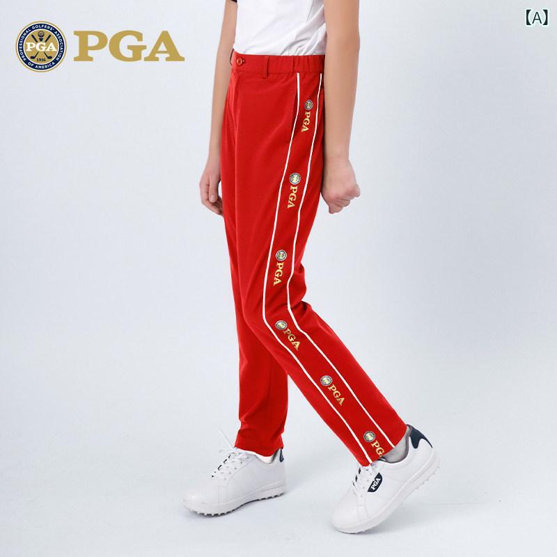 ゴルフ 御召しもの 運動競技 PGA ちびっ子用 ゴルフ ズボン下 お坊っちゃん用 ズボン 伸縮性 酉の方角 ダンス楽隊 服 軽さ 運動競技