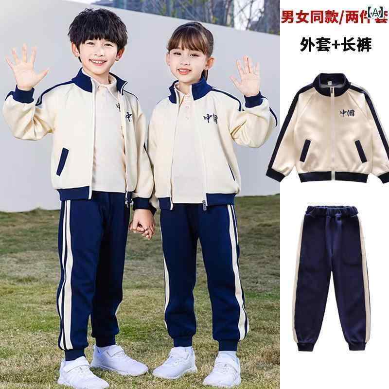 ゴルフ　ウェア　スポーツ 子供用 ゴルフウェア スーツ 長袖 ジャケット 春秋 スタイル 男の子と 女の子 スポーツ ゴルフ ユニフォーム ズボン 子供服