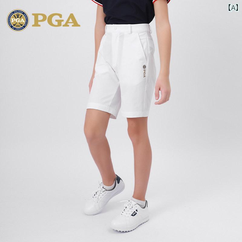 ゴルフ 御召しもの 運動競技 亜米利加 PGA 小わっぱ用 ゴルフ御召しもの ボーイズ さる股引き 朱夏 運動競技 どんぶり鉢 ズボン下 伸縮性 速乾