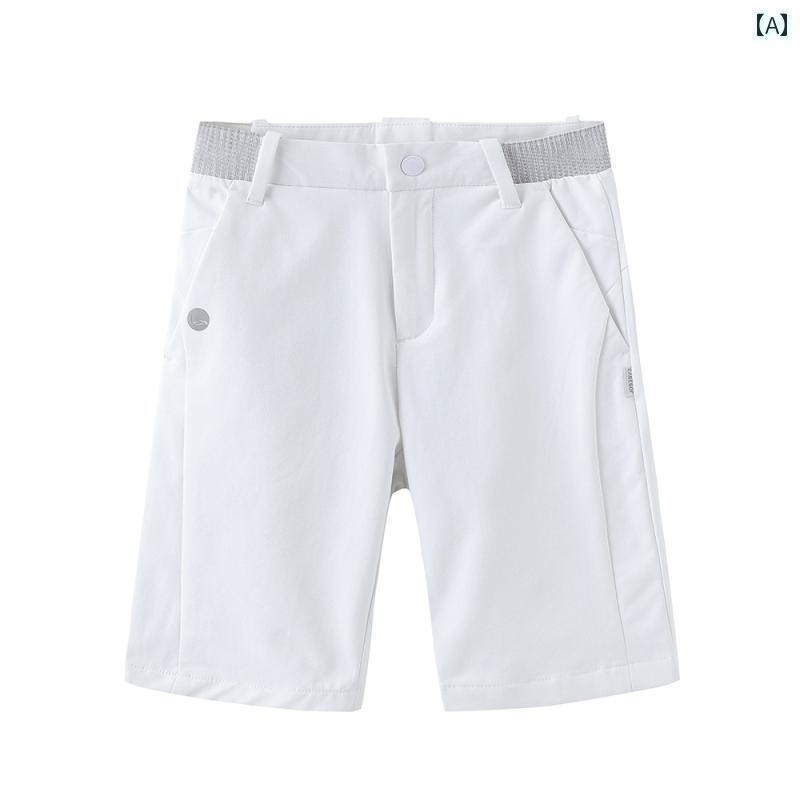 ゴルフ　ウェア　スポーツ 例えば ゴルフ ボーイ ショーツ 涼しい 夏 子供用 吸 湿 速乾 服 スリムフィット