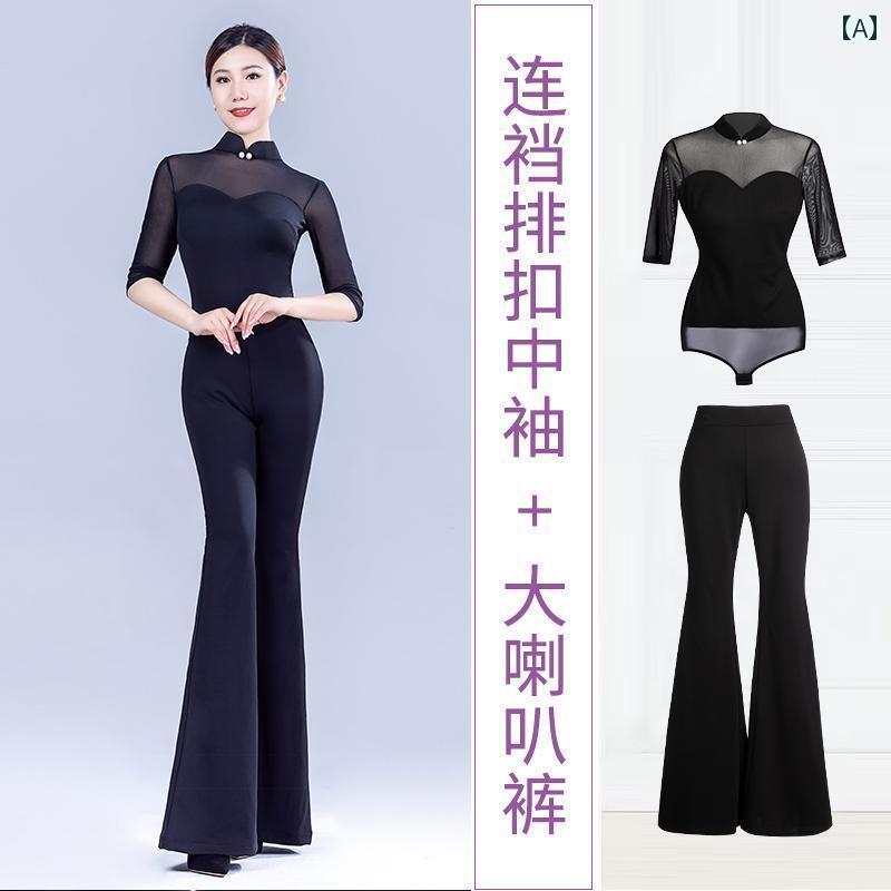 レディース　エクササイズ　パンツ 高級 ボディシェイプ インストラクター 服 女性用 2024年新 エチケット トレーニング パンツ スーツ