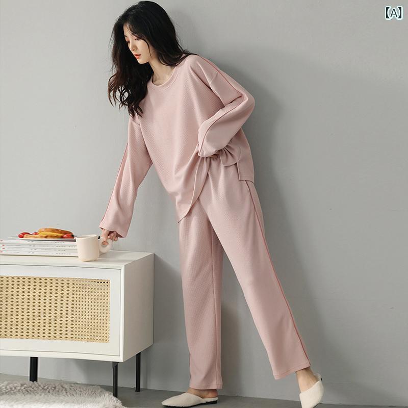 パジャマ 上下 薄手 MUJ 2025 綿 パジャマ レディース 秋冬 高級 ホーム 服 スーツ