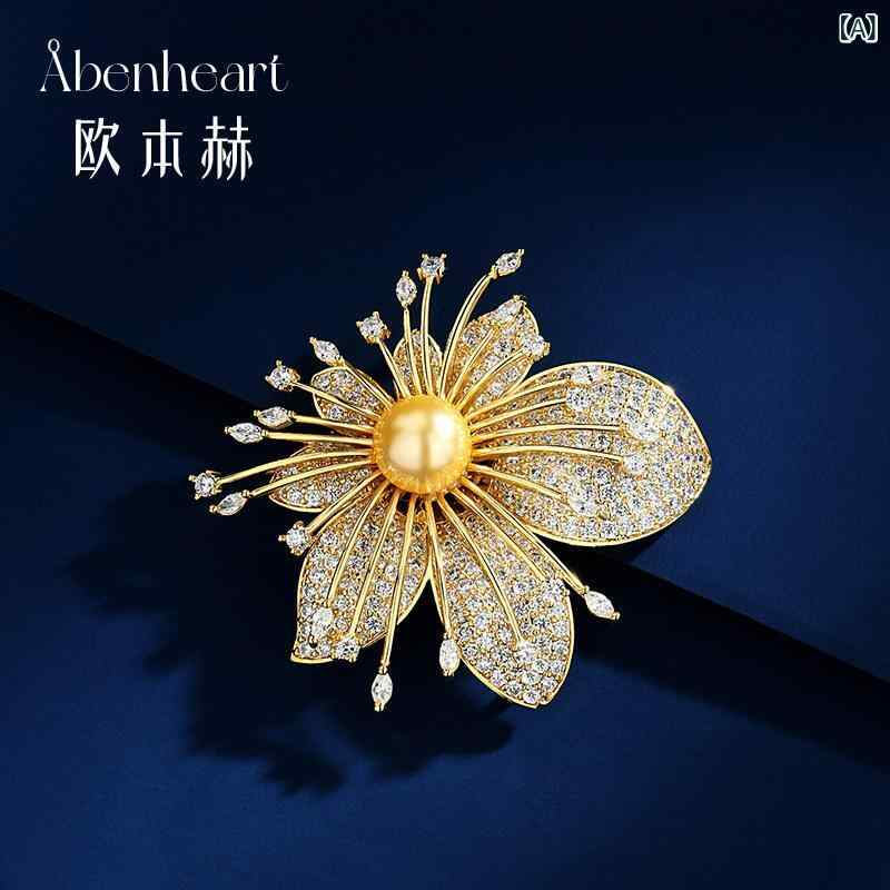 アクセサリー　パール　ジュエリー Abenheart デンマーク 本 花 ブローチ 高級 精巧 ファッション パールブローチ 女性 2025 ギフト