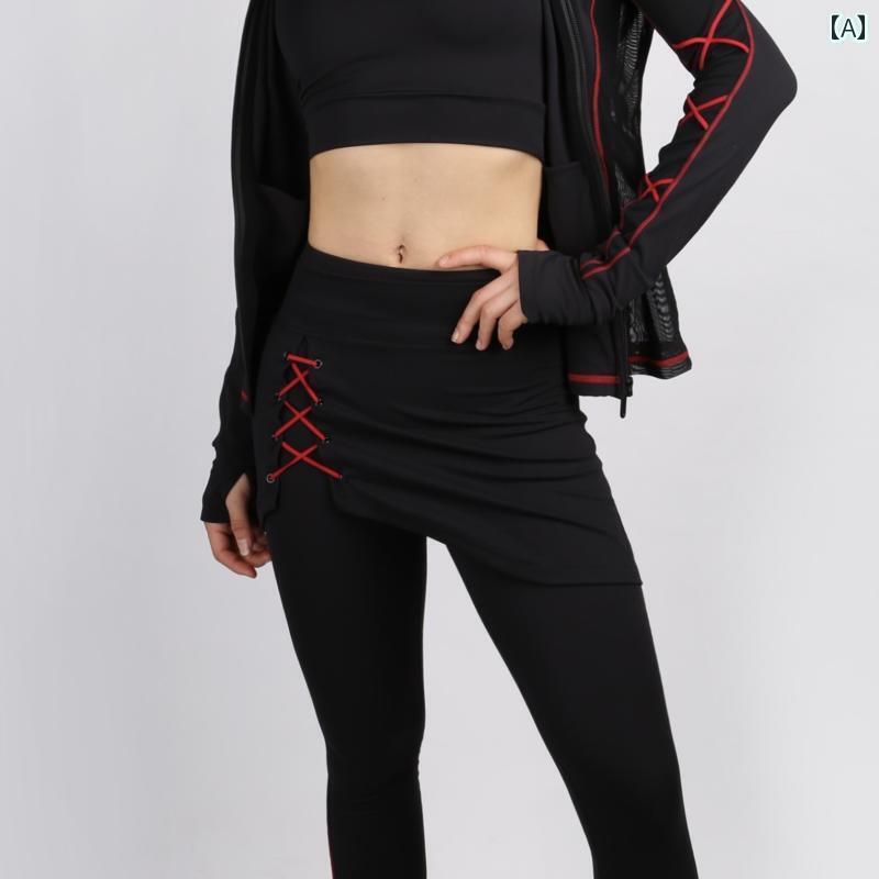 フィギュア　スケート　トレーニング スタイル｜ フィギュア スケート ムーラン トレーニングウェア キュロット / ウェア ヨガ 体操 アウトドア ウエスト スリム画像