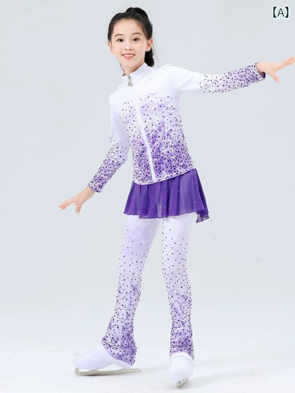 フィギュア スケート トレーニング フィギュア スケート ヒップ プロテクション トレーニング 服 トップスと パンツ 子供用 大人 女性用 スーツ A 5|サポートシェアグローバル