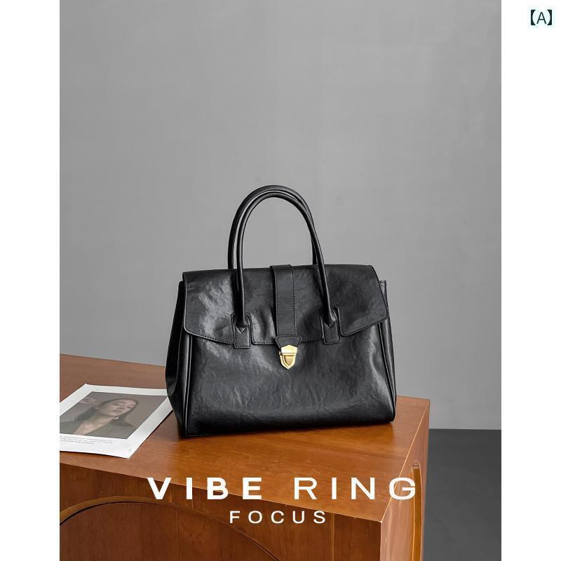 レディース　バッグ　ハンド VibeRing 高級 レトロ トート バッグ パソコン 通勤用 ブリーフケース レディース ハンドバッグ ビジネス