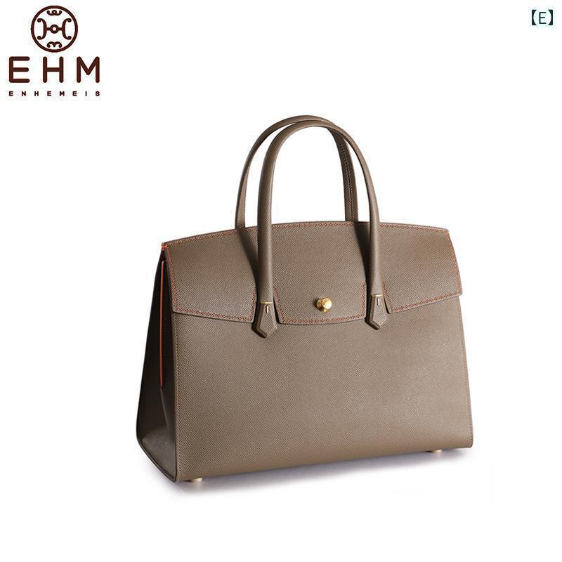 レディース バッグ ハンド EHM Zhili シリーズ 女性用 大型 ハンドバッグ 高級 革 レディースバッグ ビジネス ブリーフケース 軽量|サポートシェアグローバル