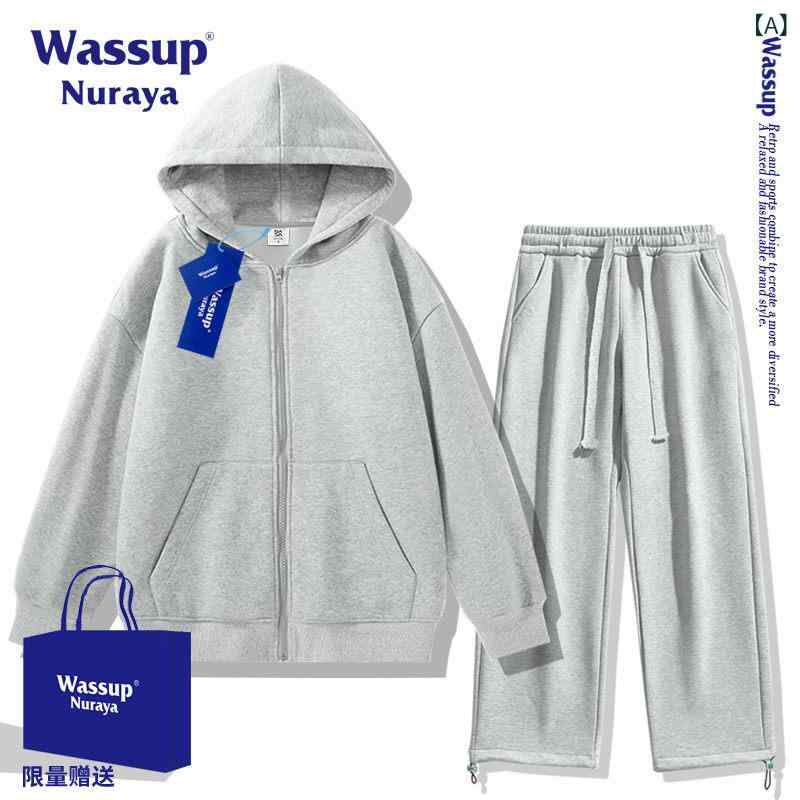 レディース 心地好い トップス WASSUP 無地 ジレー スウェーター ズボン下 背広 男女兼用 ワンセット 2024新 秋冬 心地好い 上衣