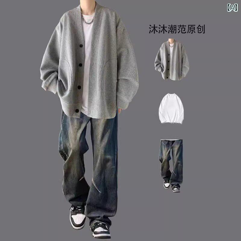 トップス　ジャケット　カジュアル カーディガン セーター スーツ メンズ 春秋 な 高級 紳士服と スリーピーススーツ
