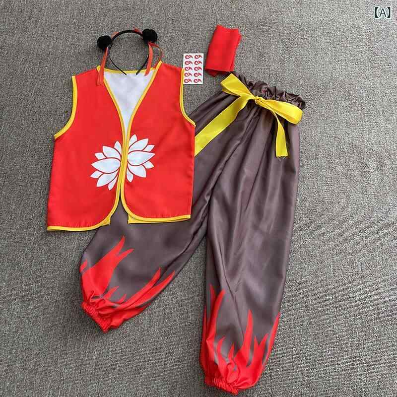 子供服　ダンス　ヒップホップ ・犠 ? 2： 悪魔の 少年が ドラゴンキングを 征服 する 映画と 同じ アニメの 服 子供服の cos 少年 降臨 チャイナ風 パフォーマンス 衣装