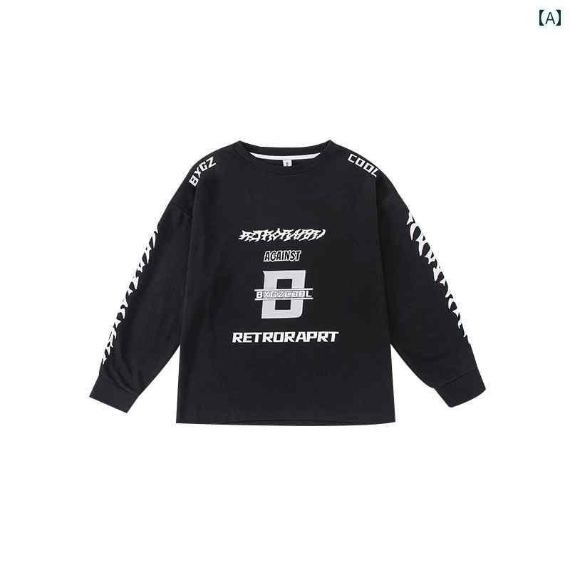 子供服　ダンス　ヒップホップ 学生 ストリート ダンス ジャズ クールな パフォーマンス ヒップ ホップ 春 子供 セーター パフォーマンスな 服 スーツ