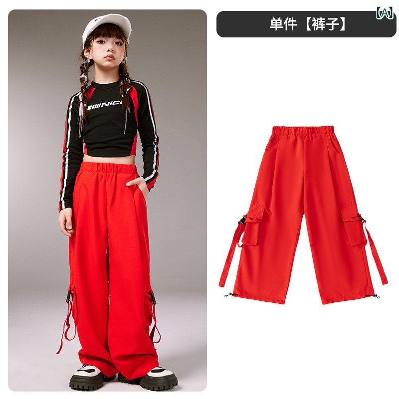ストリート　子供　ダンス 子供用 ヒップ ホップな 男の子と 女の子 ホップ スーツ ジャズ ダンス 衣装 パフォーマンス 新年