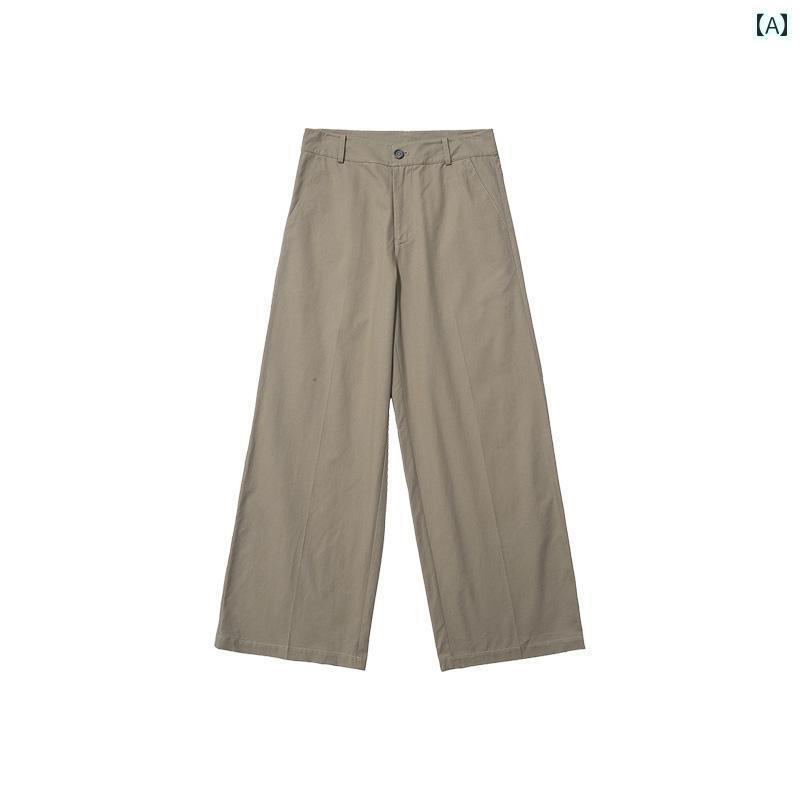 ストレート ジーンズ パンツ CountryMoment アメリカン レトロ ベーシックストレート カジュアル パンツ ワイド レッグ パラシュートパンツ 男女兼用|サポートシェアグローバル