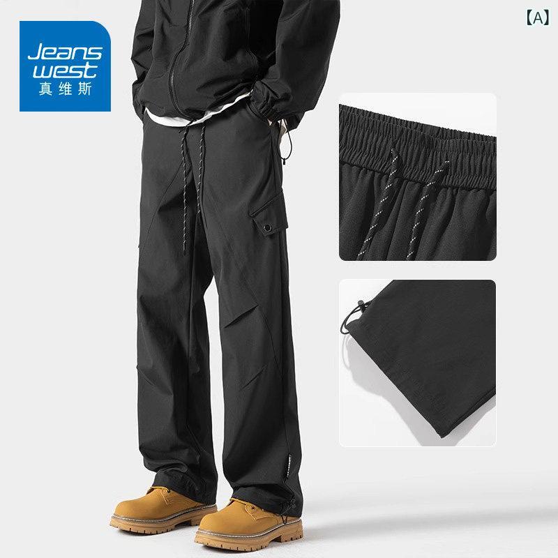 メンズ　ズボン　カジュアルパンツ Jeanswest 春秋 3 プルーフ ワークウェア アサルト パンツ メンズ 夏 ゆったり ストレート 防風 カジュアル 防水