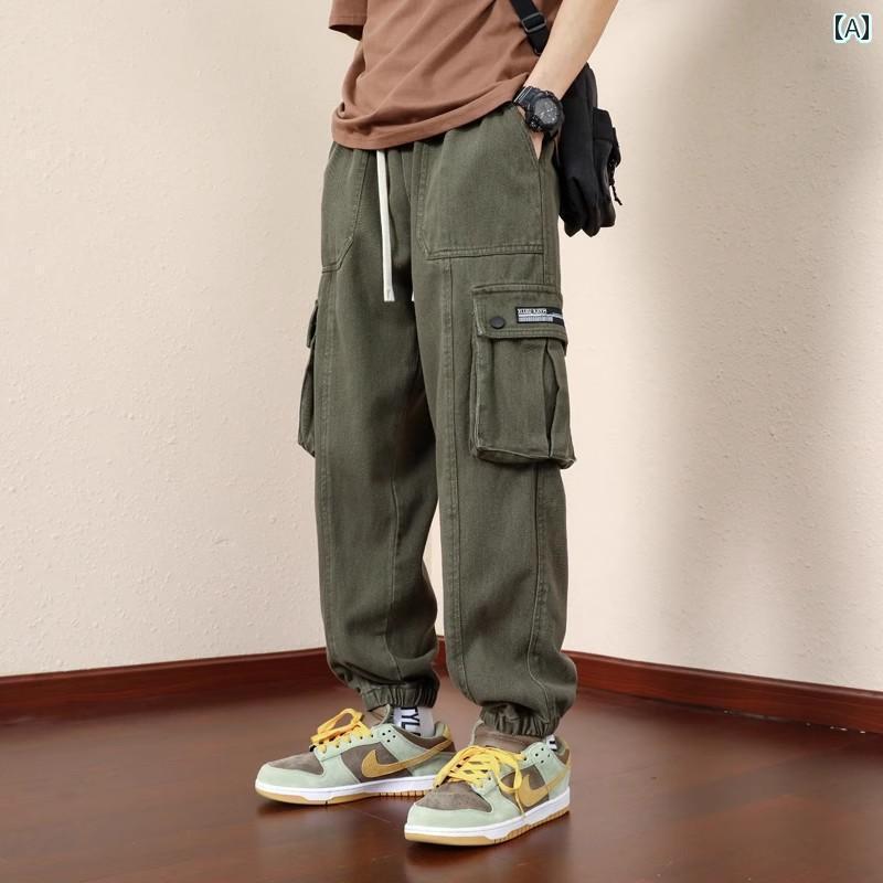 メンズ　ズボン　カジュアルパンツ 大きいサイズ オーバー オール メンズ アメリカン 春秋 レッグ カジュアル パンツ ボーイズ 2025 ロング