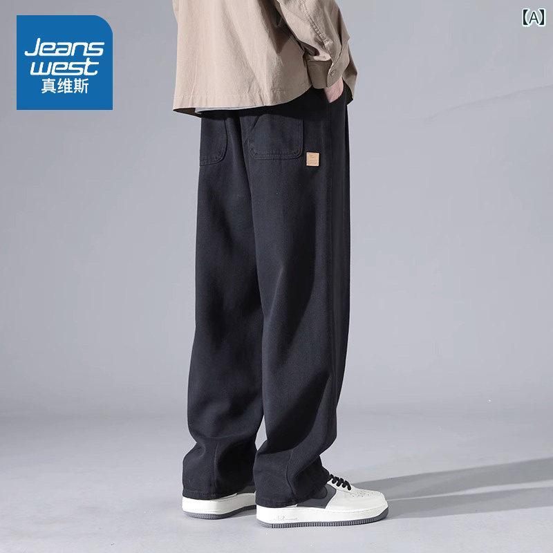 メンズ　ズボン　カジュアルパンツ Jeanswest オーバー オール メンズ 2025 春秋 ゆったり ストレート パンツ 大きいサイズ カジュアル ズボン K 5,919円