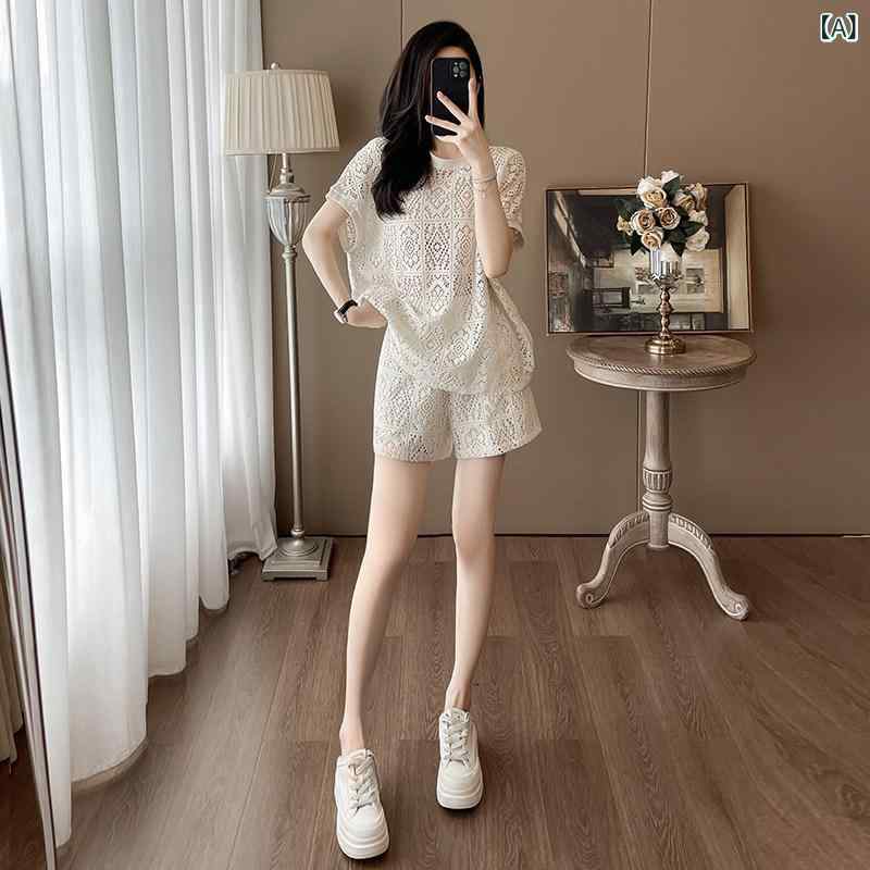 レディース 半袖 ショート ラシャペル の 夏用 クール 半袖 ショート パンツ 夏服 女性用な スーツ 一式 スリムに 見える|サポートシェアグローバル