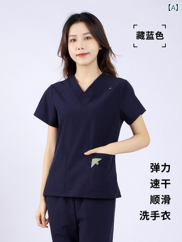 やり方服 細工物御召しもの ユニ一発やる 速乾の 外科手術 室 服 室内用便器 メンズ 冷感 お手て ブラシ 歯科 医の 伸縮性の ある やり方着 半袖