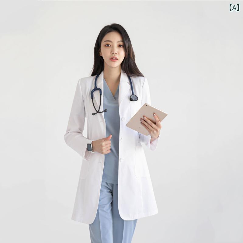 やり方服 細工物お召しもの ユニ一発やる 韓国 白衣 お上さん 御医者さん 長袖 やり方着 御前上等 成人男性 歯科 ホスピタル 愛玩動物 美容院