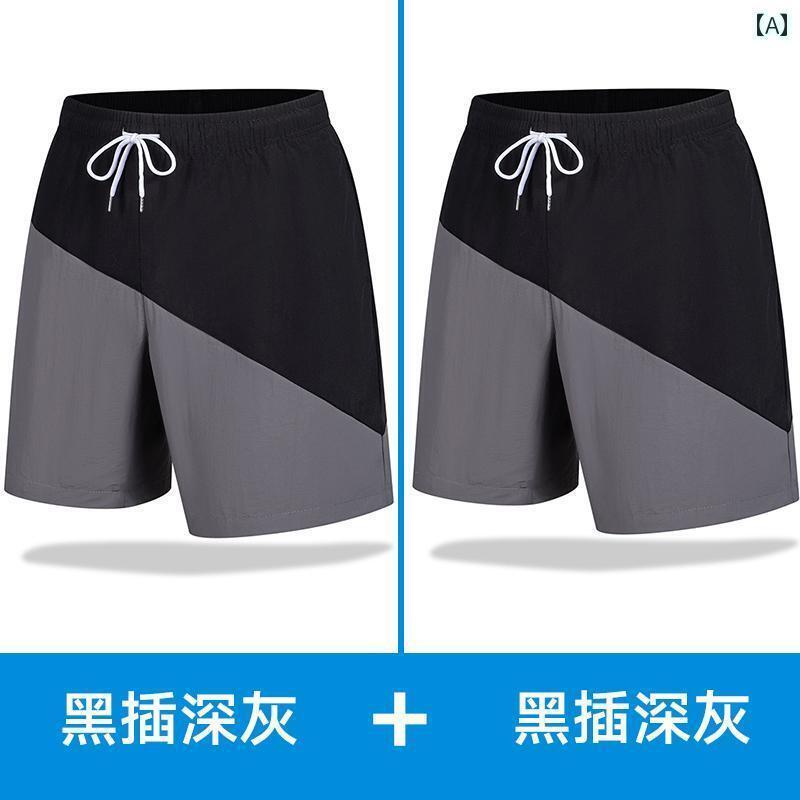 メンズ　アジアン　ファッション 夏の スポーツ ショーツ メンズ 2025 スタイル 冷感 速乾 薄手 通気性 ゆったり 大きいサイズ ビーチ パンツ