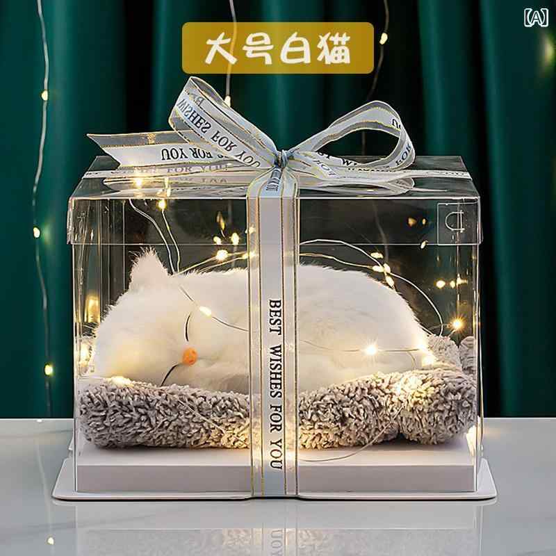 ぬいぐるみ あやつり人形 手あそび  吠える コンピューターシミュレーション 猫 あやつり人形 ちびっ子用 ぬいぐるみ お嬢さん 愛くるしい 毛の荒物 かざり付ける品 生まれ落ちる日 差し上げ物