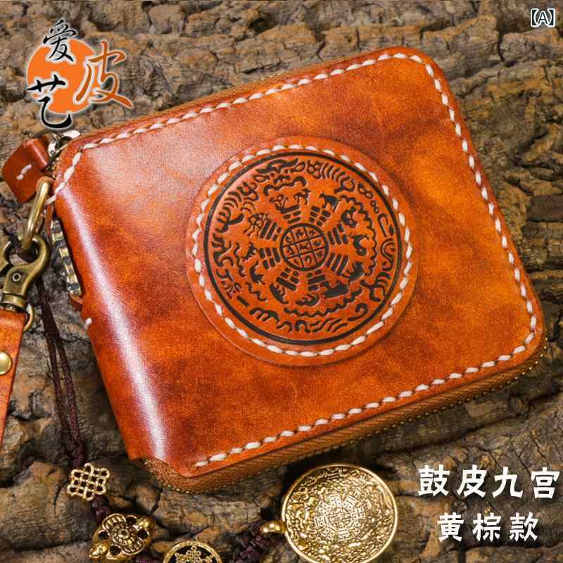 マネー　クリップ　財布 トランスファー ナイン パレス スノー ライオン バックル カイブ レトロ ショート クリップ 財布 ウォレット 最上層 牛革 革 シンプル｜サポートシェアグローバル