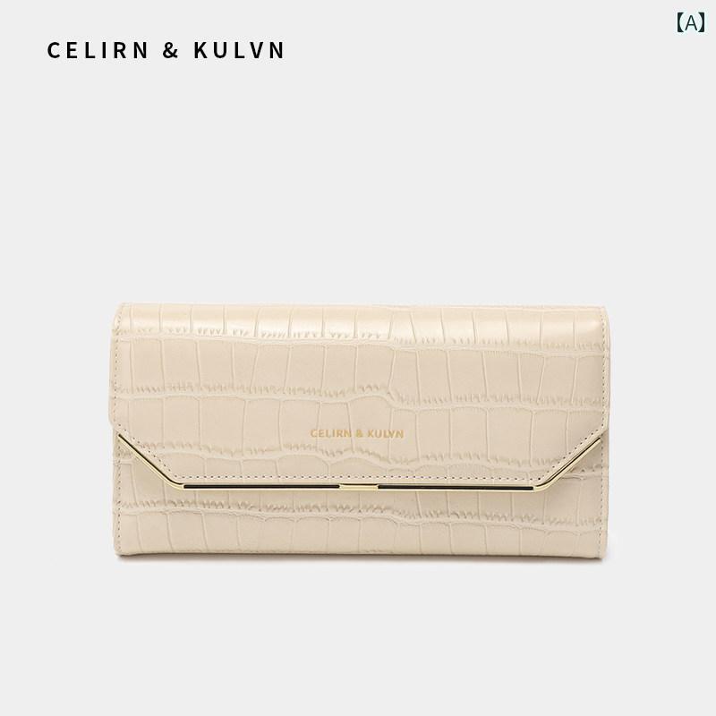 マネー　クリップ　財布 小さい C＆ K ウォレット レディースバッグ 2025 革 ロング 折りたたみ 財布 エレガント スタイル カードホルダー ツー イン ワン