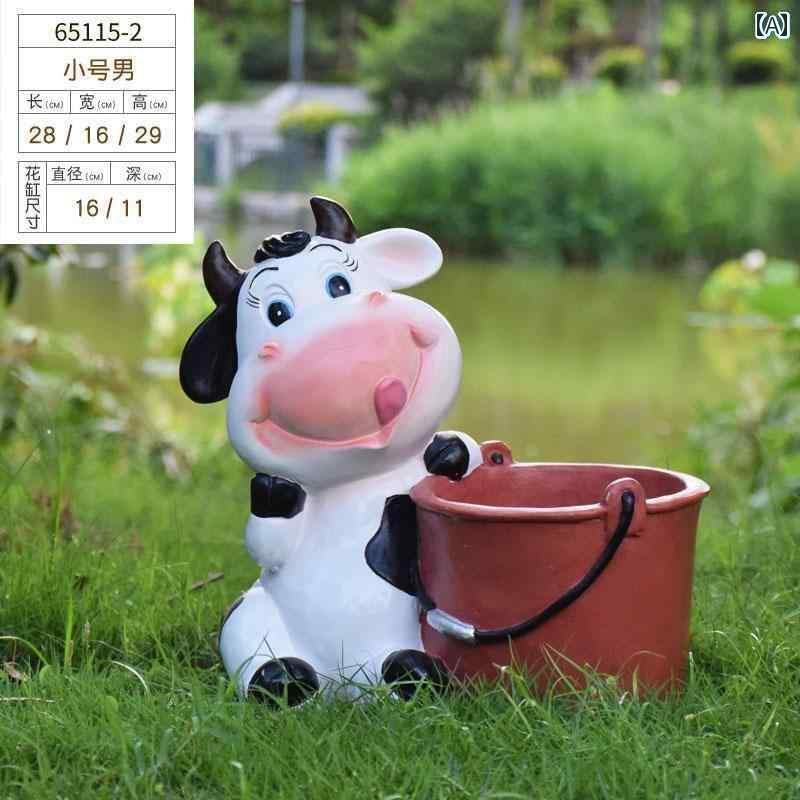 装飾 飾り ディスプレイ 屋外の 動物の 植木鉢のの 牛の 植木鉢の 庭の 中庭の 幼稚園の 装飾の 風景の グラス ファイバーの 彫刻|サポートシェアグローバル