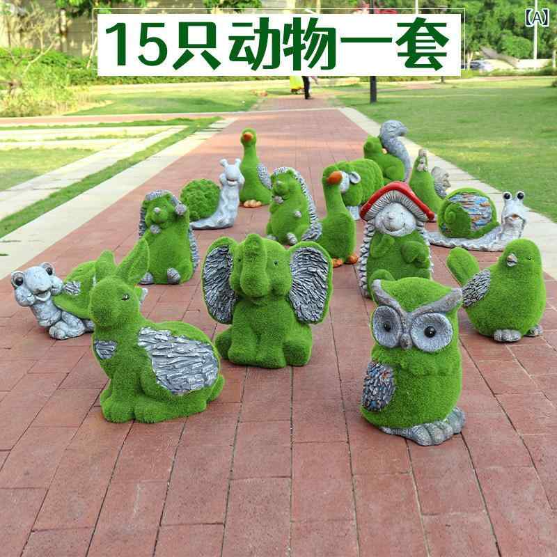 庭　装飾　飾り　 庭の 幼稚園の 芝生の シミュレーション ウサギの 彫刻 屋外 中庭の 植 毛 芝生の小 動物の 風景の 装飾品