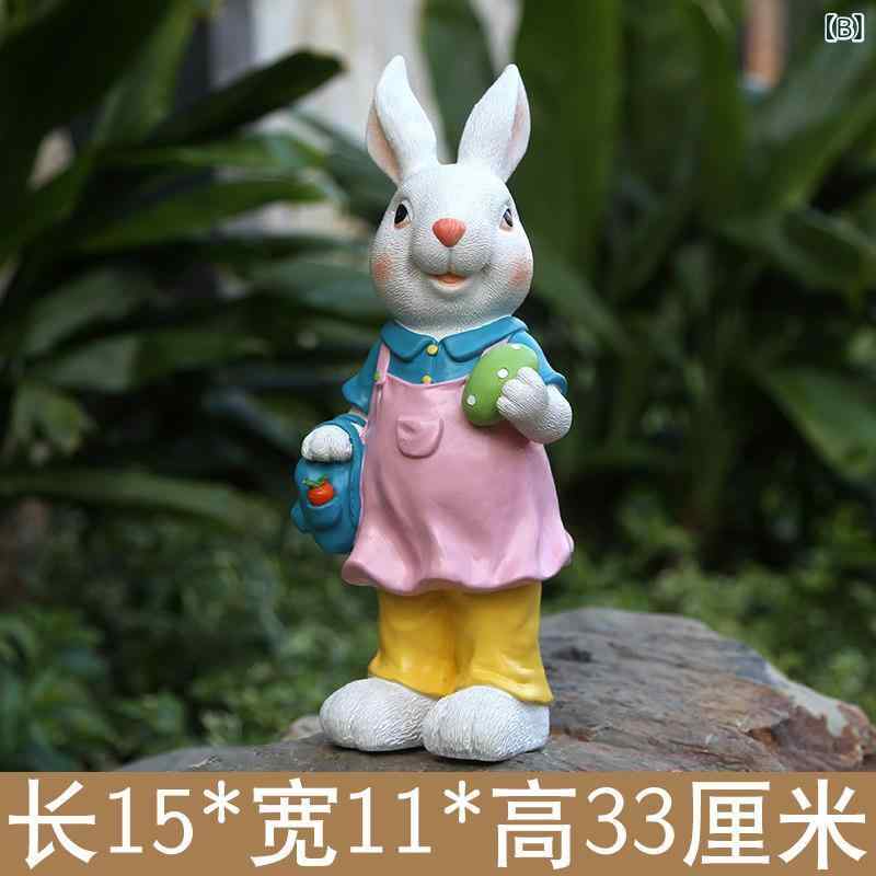 庭　装飾　飾り　 庭の 装飾 中庭の レイアウト 屋外 芝生 ガーデニングの な 樹脂のの ウサギの｜サポートシェアグローバル 10,756円
