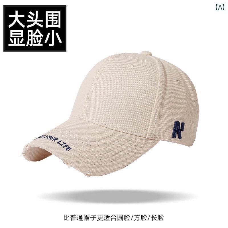メンズ　帽子　キャップ 顔が 見える 小さい ダックビル キャップが 付いた レディース アメリカン ベースボール キャップ。 メンズな イン レトロ ハット。 大きくて 深い ハード トップと 幅広の つば。