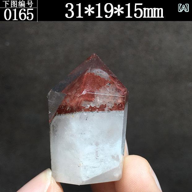飾り 歴史 水晶 グリーン ゴースト クラスター レッド クリスタル ピラミッド イン クルー ジョン エコロジカル 鉱石 柱 装飾品