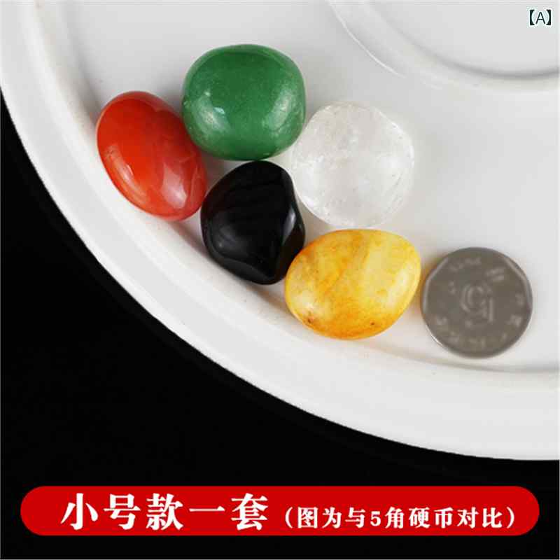 飾り　　歴史 装飾的な 水槽の 砕石 リビング ルーム 5 色 5つ 注目 要素 ナチュラル セット オフィス 石 金 木 水 火 土