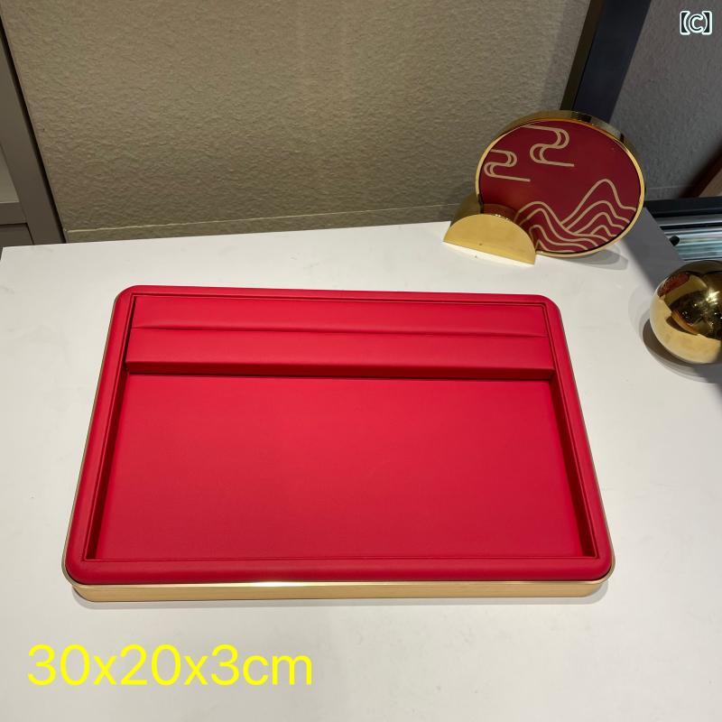 ケース　革　収納 ジュエリー トレイ ストア ディスプレイ PU レザー メタルフレーム リング ネックレス ブレスレット 収納