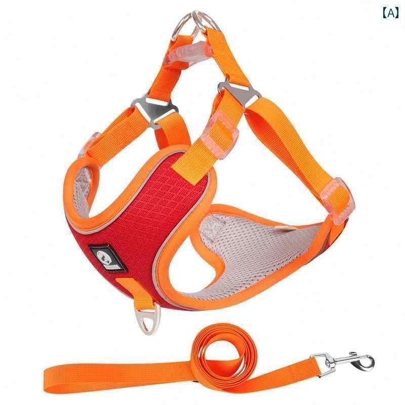 ハーネス　犬用　リード 犬用 牽引 ロープ ベスト チェストハーネス ペット用 中型 大型 犬 柴犬 ゴールデンレトリバー チェーン ウォーキング