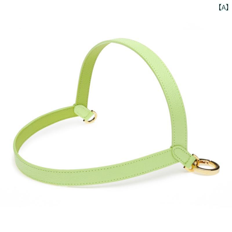 わんちゃん　ハーネス　かわいい Bobobby レザー チェストハーネス 両面 クリーム グリーン グレープ 使用 猫 犬 ペット 4,593円