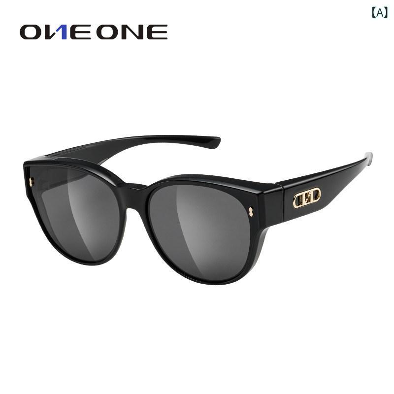 サングラス おしゃれ ゴーグル 新型 Oneone 近視用 偏光 サングラス レディース 紫外線 カット サンシェード クリップ オン メンズ メガネ