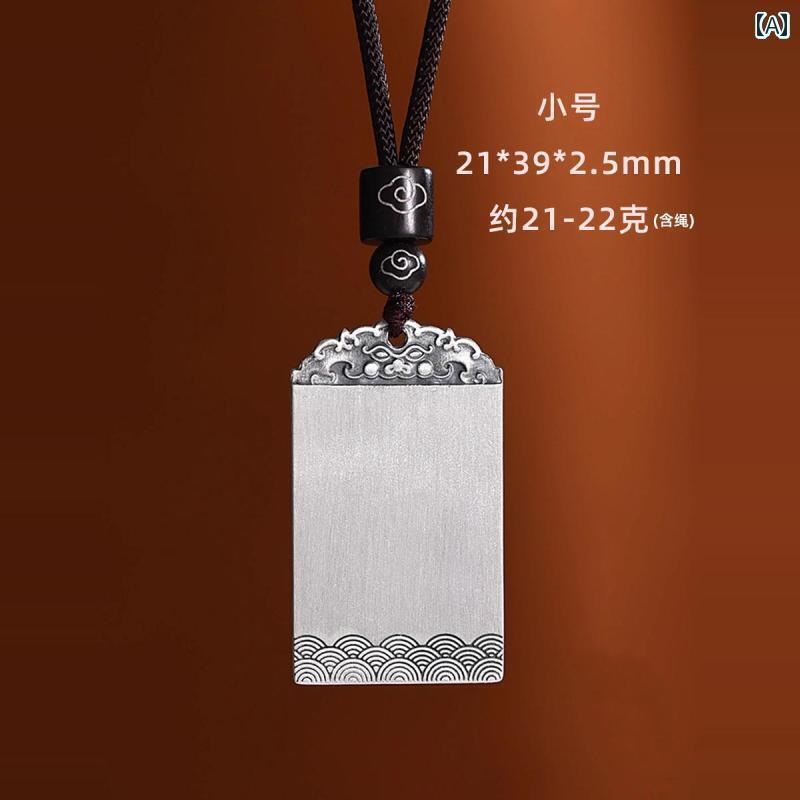 シャンデリヤ 首飾り 佩び物 Lu Yinxiang Silver House 999 銀無 問題点 シャンデリヤ 貔貅 銀 首飾り 長閑やかさ しろがね色 七夕 メンズ