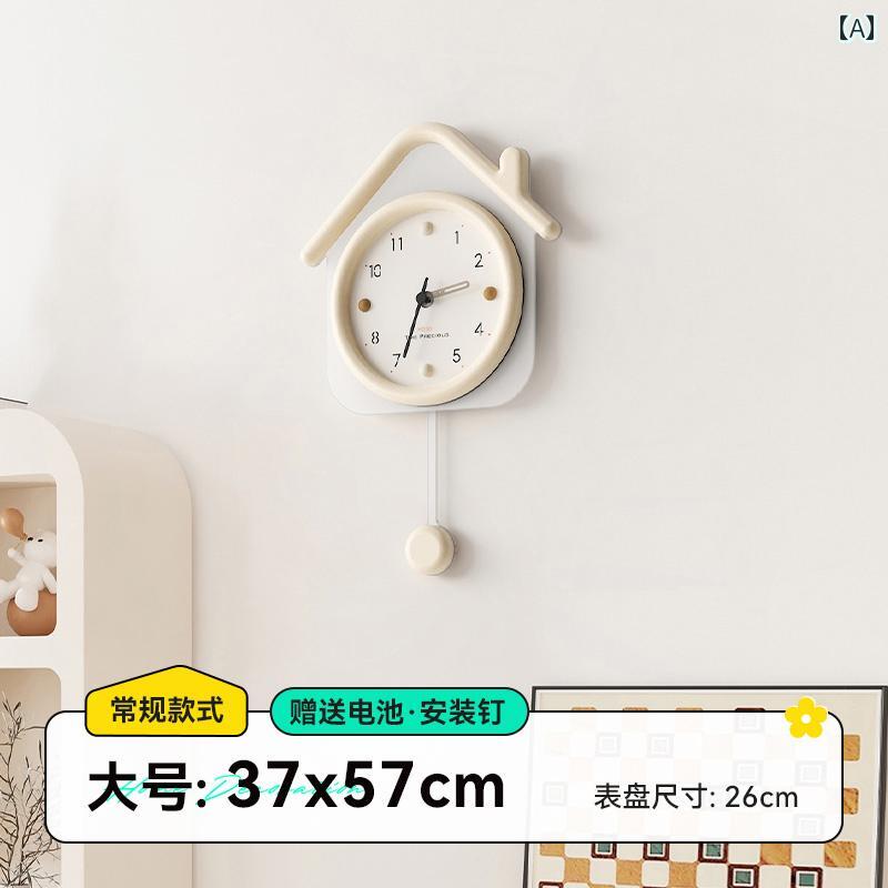 壁掛け 時計 おしゃれ Meishida リビング ルーム用 壁掛け 時計 クリーム スタイル ライト 高級 レストラン用 モダン シンプル 振り子