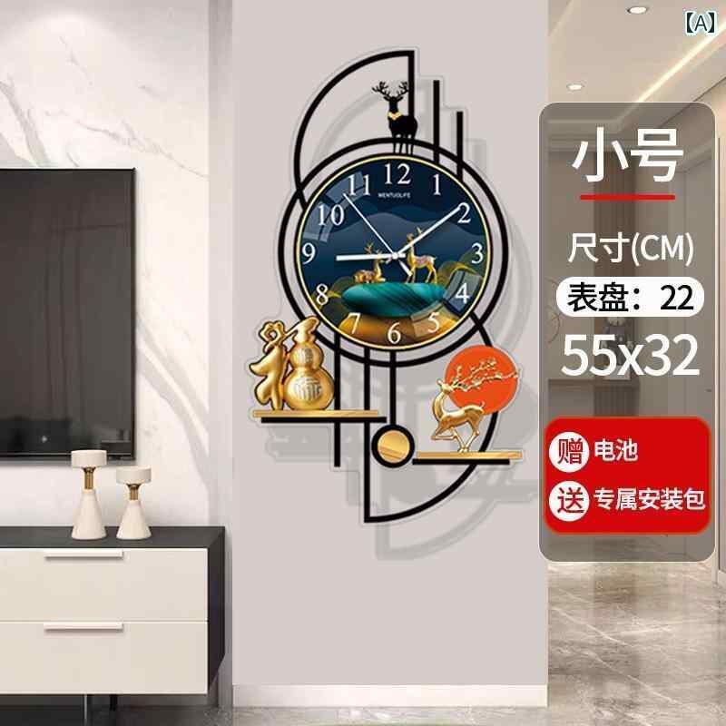 壁掛け 時計 おしゃれ 家庭用 時計 ライト 高級 壁掛け レストラン 壁 飾り リビング ルーム 2025 6,774円