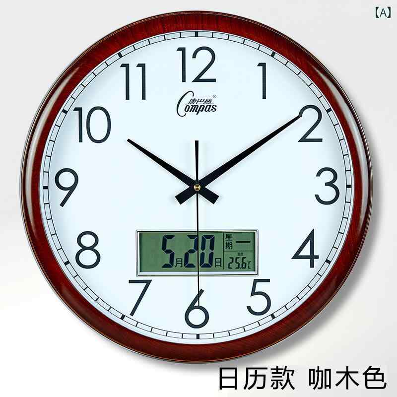 壁掛け 時計 おしゃれ コンパス サイレント 北欧 壁掛け 時計 リビング ルーム シンプル ホーム 電波