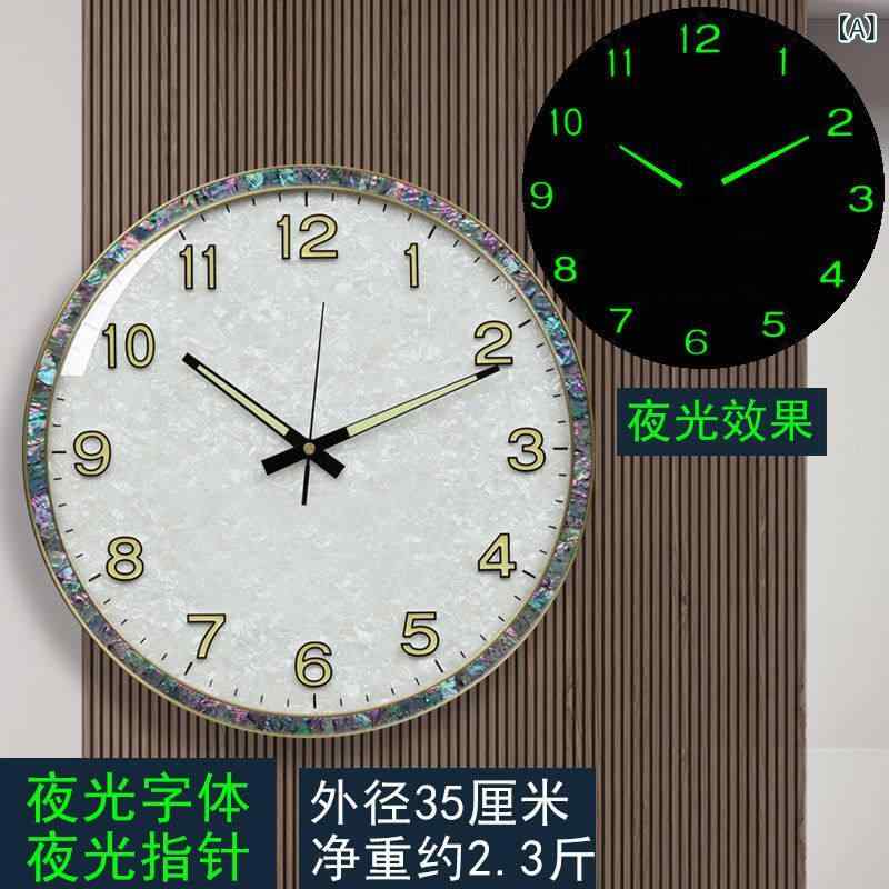 壁掛け 時計 おしゃれ Kaiqin ナイトライト ウェーブ クロック 壁掛け 時計 リビング ルーム ホーム ファッション 2025 サイレント カレンダー シンプル